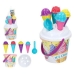 Beach Bucket Ice Cream Colorbaby (18 cm) (11 pcs)