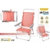 Chaise de Plage Aktive Rose Multiposition