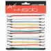 Rubber Hair Bands Hysoki Multicolour Hook 12 Pieces