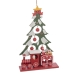 Adorno Natalício Multicolor Madeira MDF Árvore de Natal 20 x 12 x 4 cm