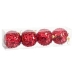 Kerstballen Rood Plastic Polyfoam 8 x 8 x 8 cm (4 Stuks)