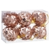 Christmas Baubles Bronze Plastic Polyfoam 6 x 6 x 6 cm (6 Units)