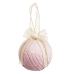 Boules de Noël Rose Polyfoam Tissu 8 x 8 x 8 cm (4 Unités)