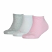 Meias de Desporto Puma Kids Invisible Cinzento Cor de Rosa Branco 3 Unidades