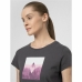 Dames-T-Shirt met Korte Mouwen 4F  Regular Organic