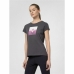 Dames-T-Shirt met Korte Mouwen 4F  Regular Organic