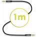 Kabel Audio Jack (3,5 mm) Akashi ALTJ 35 B 1 m Černý