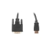 HDMI Kabel Lanberg CA-HDDV-20CU-0030-BK Černý 3 m