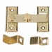 Door latch EDM Reversible 8 cm Polished brass