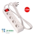 Regleta Enchufes 4 Tomas con interruptor EDM 41010 Schuko (1,5 m)