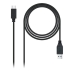 Cable USB a Mini USB NANOCABLE 10.01.4000 (0,5M) Negro