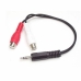 Audiokabel 3,5 mm za RCA Startech MUMFRCA Crna 0,15 m