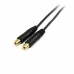 Kabel Audio Jack (3,5 ym) Rozgałęźnik Startech MUY1MFF              Czarny 0,15 m