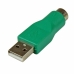 Adapter PS/2 a USB Startech GC46MF               Grön