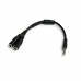 Adaptador Audio Jack Startech MUYHSMFF             Negro 0,2 m