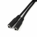 Adaptador Audio Jack Startech MUYHSMFF             Negro 0,2 m