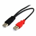 Cablu USB 2.0 A la Mini USB B Startech USB2HABMY6           Roșu Negru