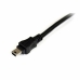 Cablu USB 2.0 A la Mini USB B Startech USB2HABMY6           Roșu Negru