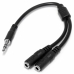 Adaptor Audio Jack Startech MUY1MFFS             Negru 0,2 m