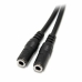 Adaptador Audio Jack Startech MUY1MFFS             Negro 0,2 m