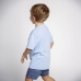 Camisola de Manga Curta Infantil Bluey Azul Claro