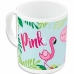 Caneca Peppa Pig Having fun Cerâmica Rosa Claro (350 ml)