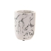 Vaso DKD Home Decor 7 X 7 X 9,5 CM Negro Cemento Blanco