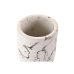 Glas DKD Home Decor 7 X 7 X 9,5 CM Sort Cement Hvid