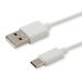 Kabel USB A v USB C Savio CL-125 Bela 1 m