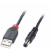 Cablu USB DC LINDY 70267 Negru 1,5 m (1 Unități)