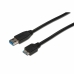 Cabo USB para micro USB Digitus AK-300117-003-S Preto 25 cm