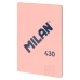 Anteckningsbok Milan 1918 Rosa A4 Grafpapper