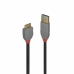 Kabel USB LINDY 36765 Črna 50 cm (1 kosov)