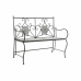 Klupa DKD Home Decor Crna Pisana Metal Keramika Željezo Mozaik 111 x 54 x 88 cm (111 x 54 x 88 cm)