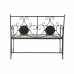 Bench DKD Home Decor Black Multicolour Metal Ceramic Ironwork Mosaic 111 x 54 x 88 cm (111 x 54 x 88 cm)