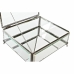 Smykkeskrin DKD Home Decor Gennemsigtig Sølvfarvet Metal Krystal 25 x 21 x 10 cm