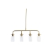 Candeeiro de teto DKD Home Decor Dourado Metal Cristal 50 W 84 x 17 x 24 cm