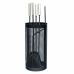 Utensílios para a Lareira DKD Home Decor Preto Aço inoxidável Aço 11 x 2 x 51 cm (4 Peças)