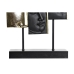 Figura Decorativa DKD Home Decor Negro Dorado Buda Oriental 22,5 x 8 x 30,7 cm (2 Unidades)