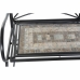 Banc DKD Home Decor Noir Multicouleur Céramique Forge Mosaïque 111 x 54 x 88 cm (111 x 54 x 88 cm)