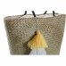 Strandtaske DKD Home Decor Orange Natur Marineblå Fiber 49 x 18 x 37 cm (2 enheder)