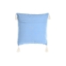 Cojín DKD Home Decor Azul Blanco 40 x 15 x 40 cm