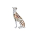 Statua Decorativa DKD Home Decor Bianco Arancio Leopardo Coloniale 15 x 8 x 25 cm (12 Unità)