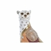 Figura Decorativa DKD Home Decor Blanco Naranja Leopardo Colonial 15 x 8 x 25 cm (12 Unidades)