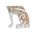 Figura Decorativa DKD Home Decor Blanco Naranja Leopardo Colonial 15 x 8 x 25 cm (12 Unidades)