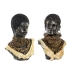 Decoratieve figuren DKD Home Decor Zwart Beige Koloniaal Afrikaanse Afrikaan 26 x 20 x 42 cm (2 Stuks)