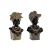 Figură Decorativă DKD Home Decor Negru Bej Colonial Africană 22 x 15 x 37 cm (2 Unități)