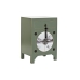 Mesita de Noche DKD Home Decor Blanco Verde Dorado Metal Abeto Madera de abeto Madera MDF 45 x 36 x 66 cm