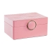 Smykkeskrin DKD Home Decor Pink Træ MDF 23 x 17 x 10 cm