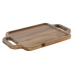 Schneidebrett DKD Home Decor Braun Akazienholz 40 x 25 x 2 cm (12 Stück)